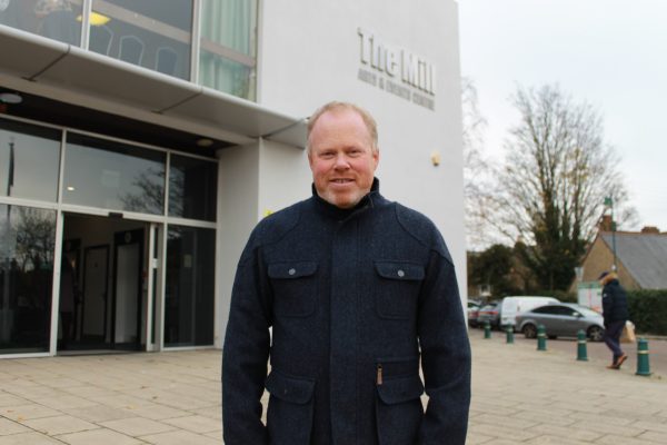 James Newport working in the local community